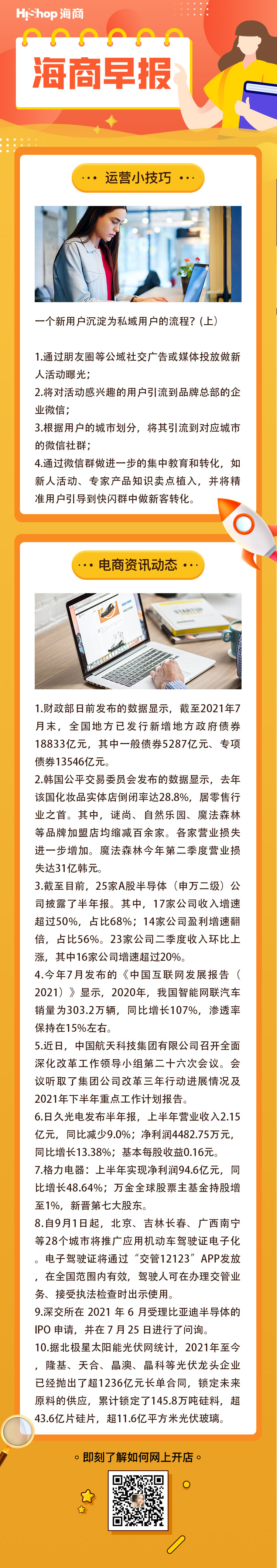 HiShop電商早報——2021年8月23日