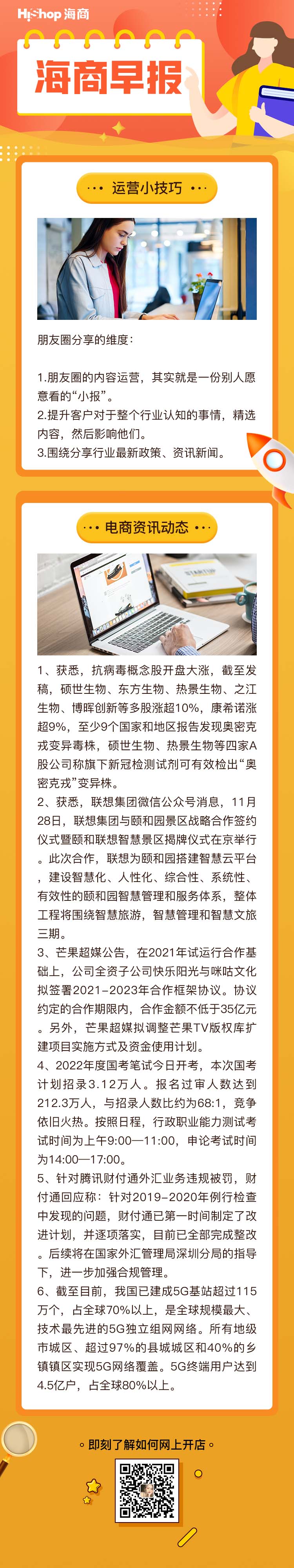 HiShop電商早報(bào)——2021年11月29日