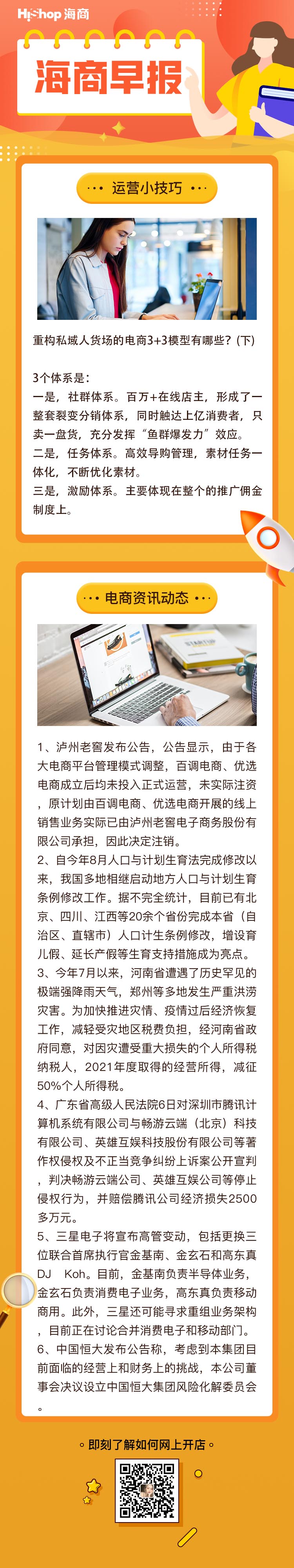 HiShop電商早報(bào)——2021年12月07日